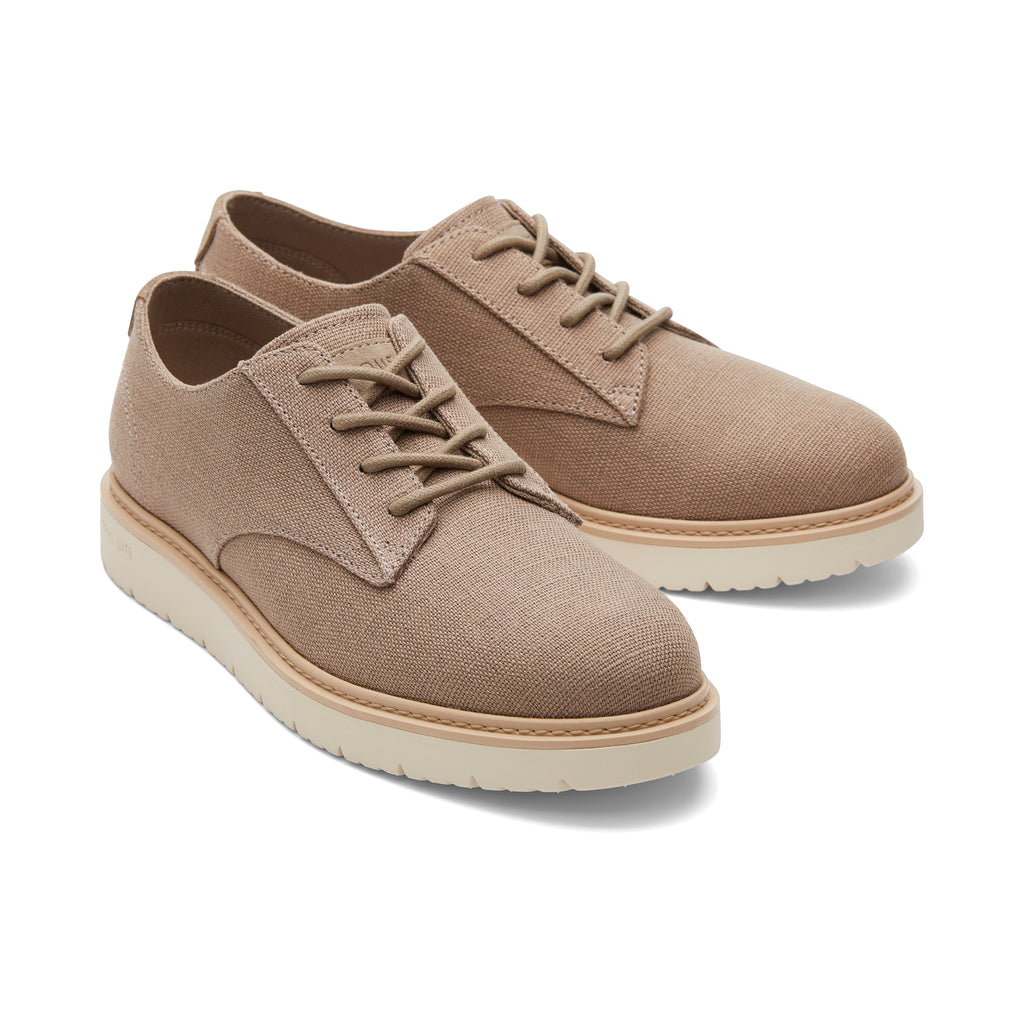 Navi TRVL LITE Taupe Heritage Canvas Dress Shoe Front View