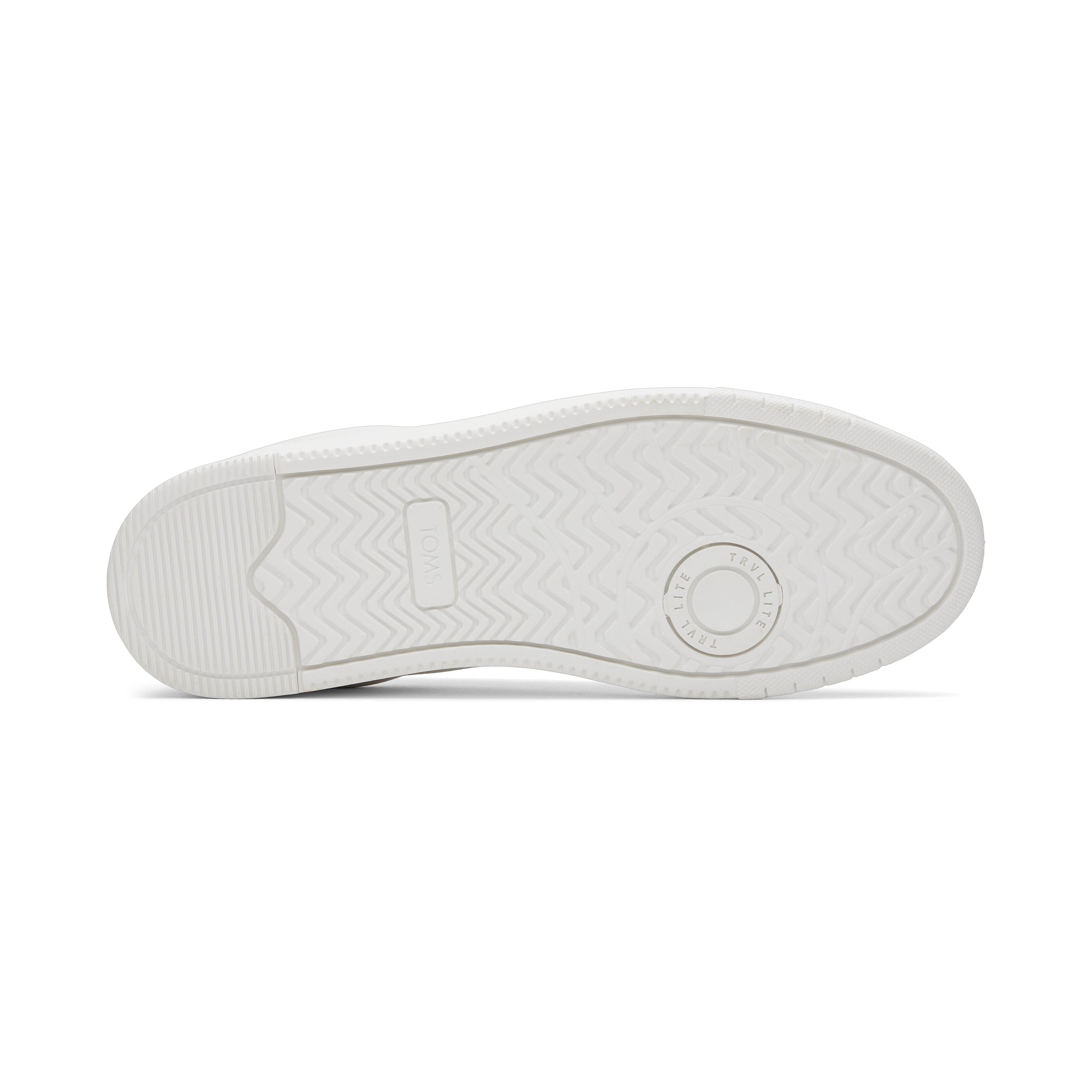TRVL LITE White Leather Lace-Up Sneaker Bottom Sole View
