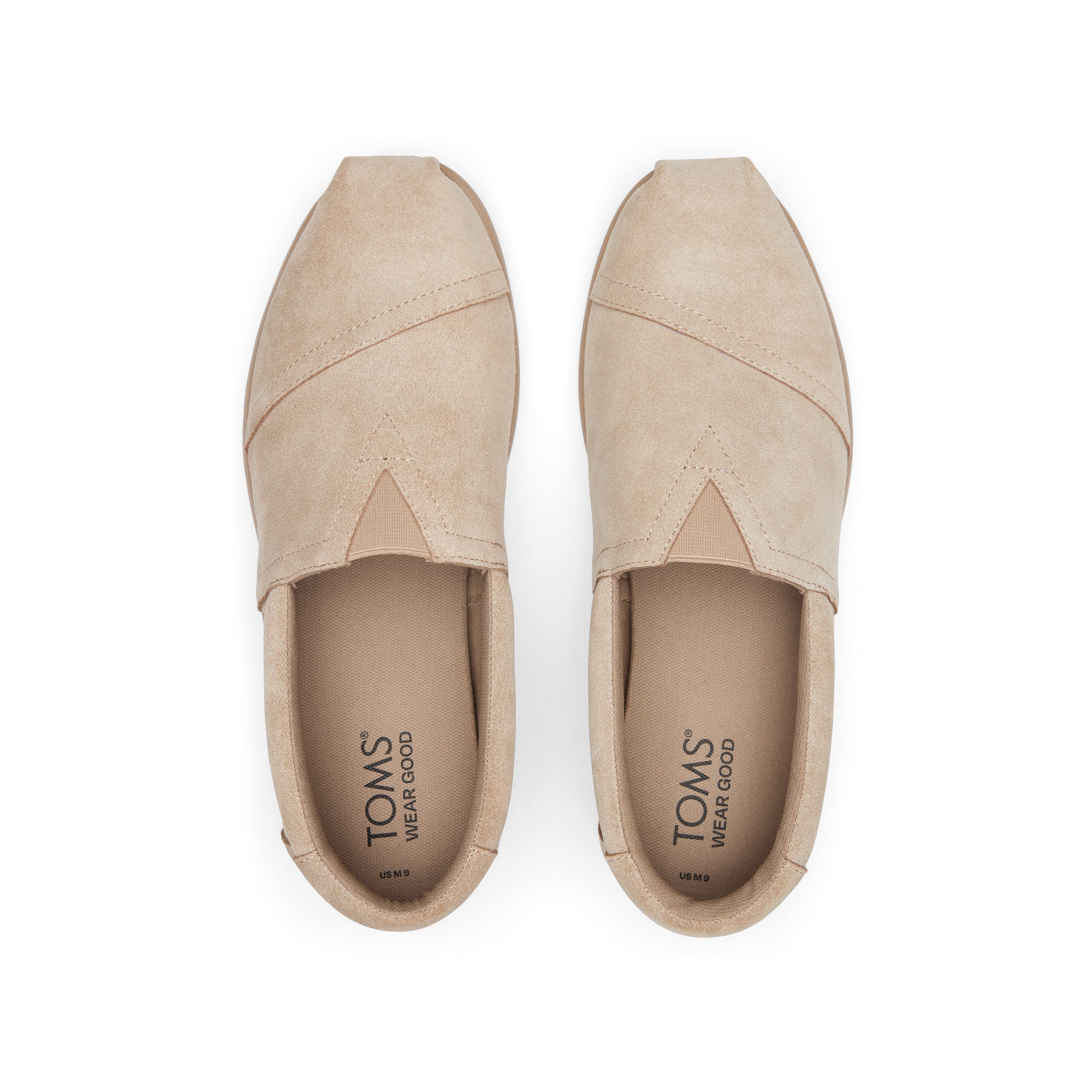 Alp Fwd Taupe Distressed Suede Top View