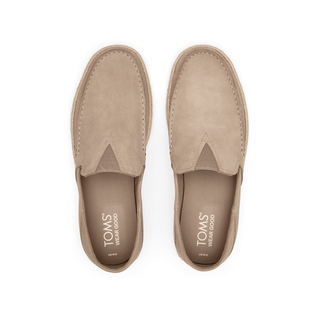Alonso Taupe Suede Rope Loafer Top View