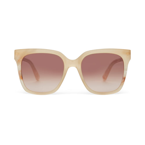 Natasha Oatmilk Latte Handcrafted Sunglasses Front View