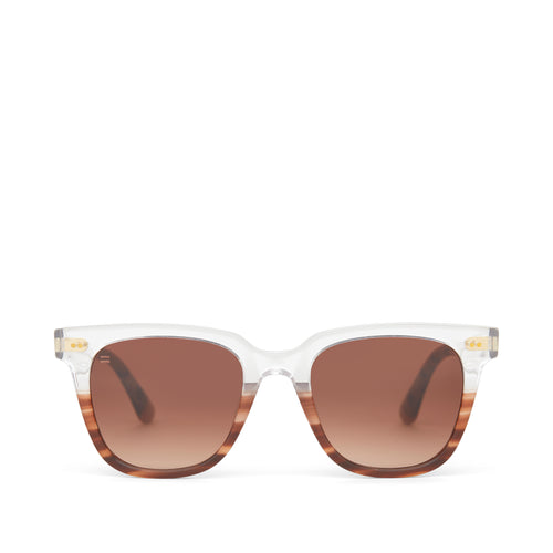 Memphis 301 Mocha Fade Handcrafted Sunglasses Front View