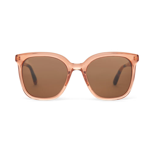 Charmaine Apricot Handcrafted Sunglasses Front View