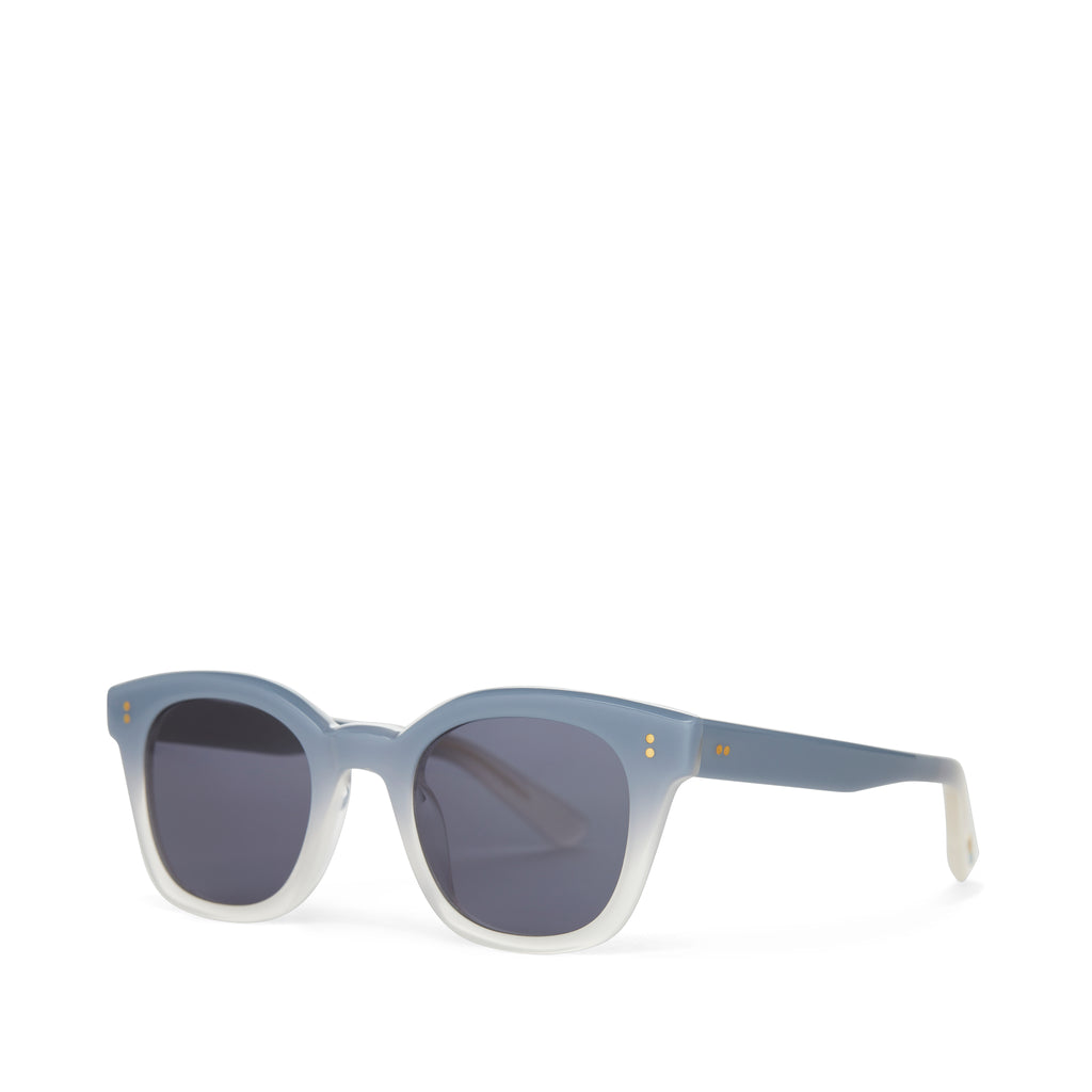 Rome Chalky Blue Fade Handcrafted Sunglasses Side View