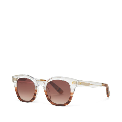 Rome Mocha Fade Handcrafted Sunglasses Side View