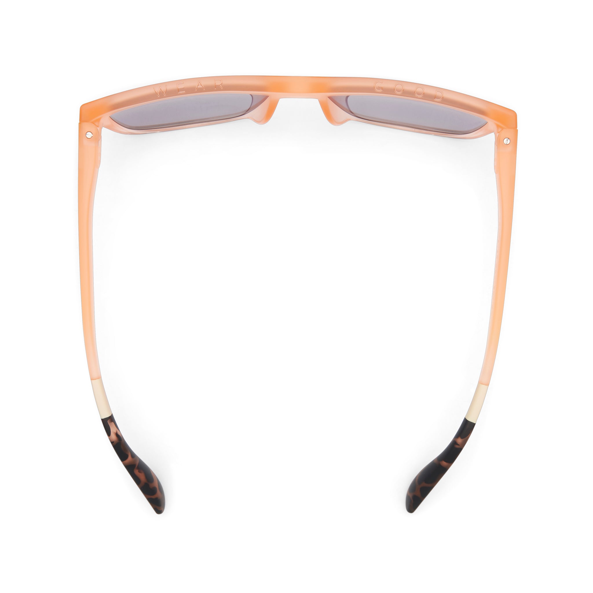Jett Peach Traveler Sunglasses Top View