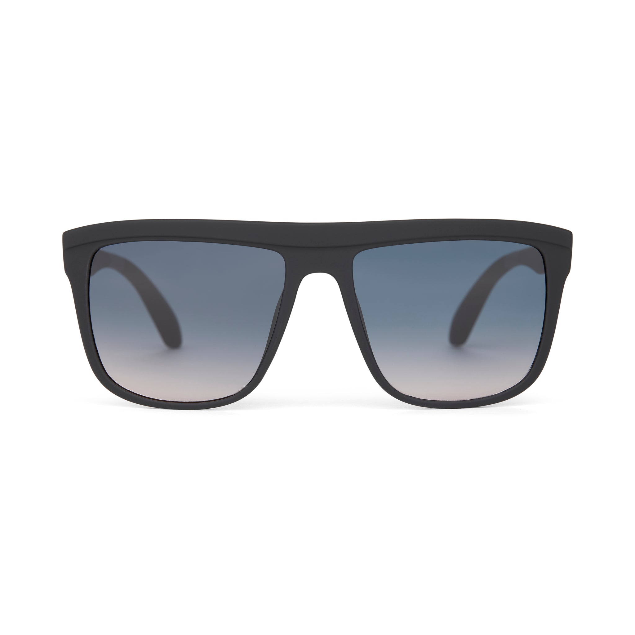 Jett Matte Black Traveler Sunglasses Front View