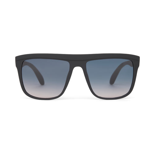 Jett Matte Black Traveler Sunglasses Front View