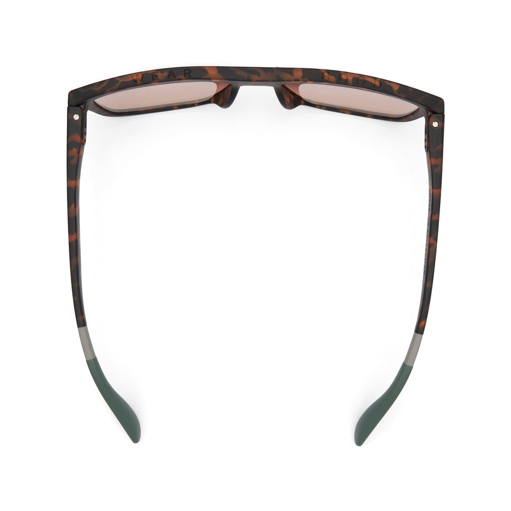 Jett Matte Tortoise Traveler Sunglasses Top View