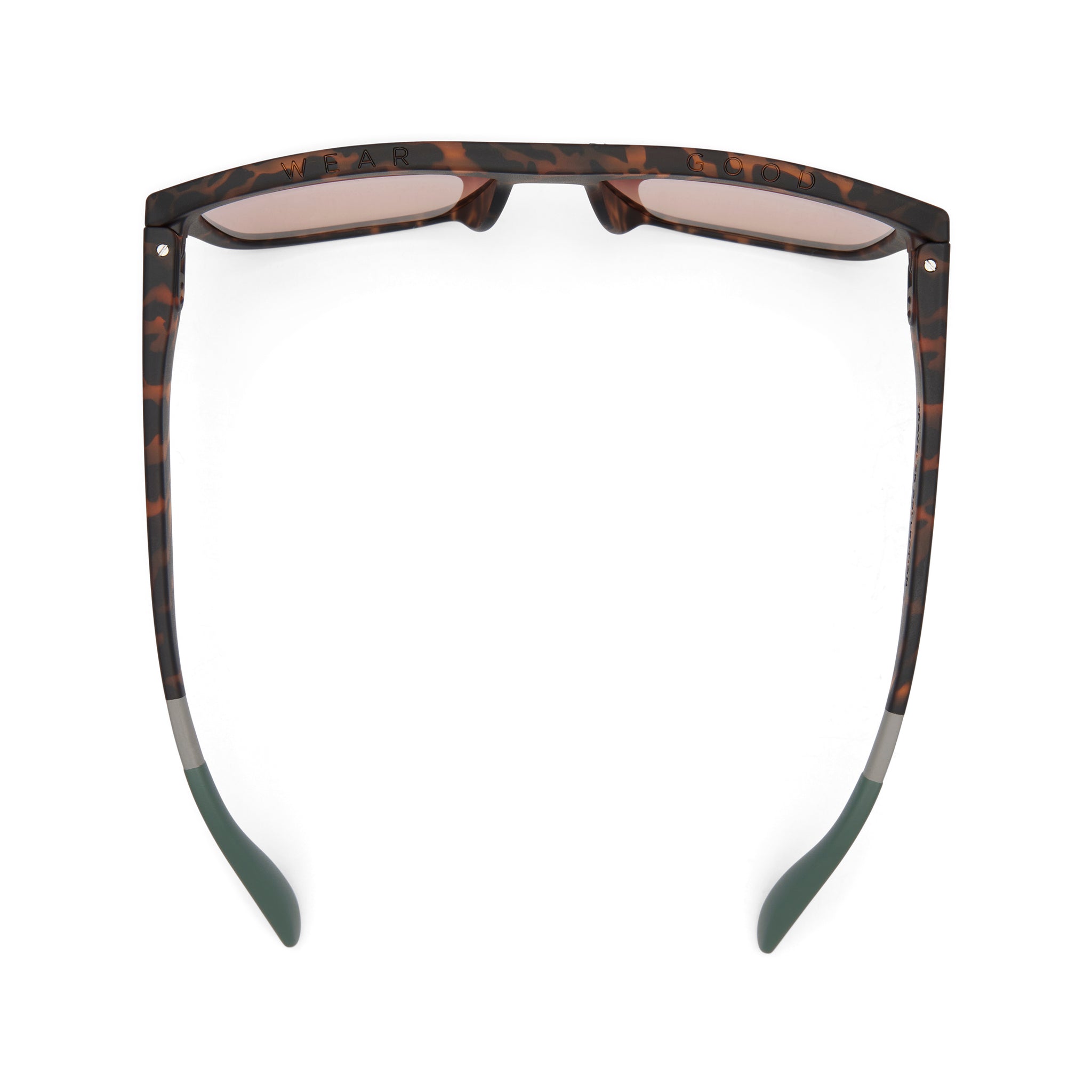 Jett Matte Tortoise Traveler Sunglasses Top View