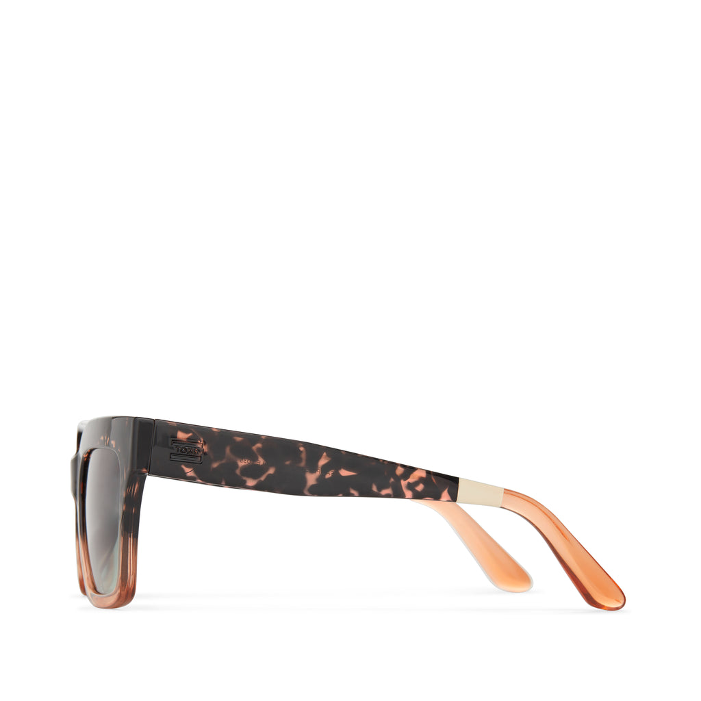 Adelaide Traveler Sunglasses - Tortoise Apricot Crystal Fade-Olive Gradient Side View