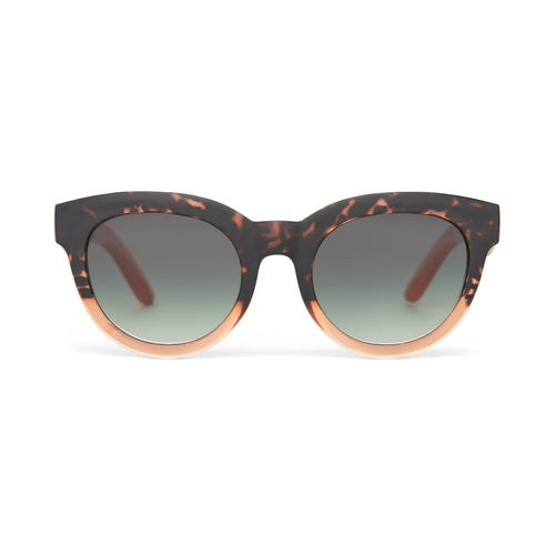 Florentin Blonde Tortoise Apricot Fade Traveler Sunglasses Front View