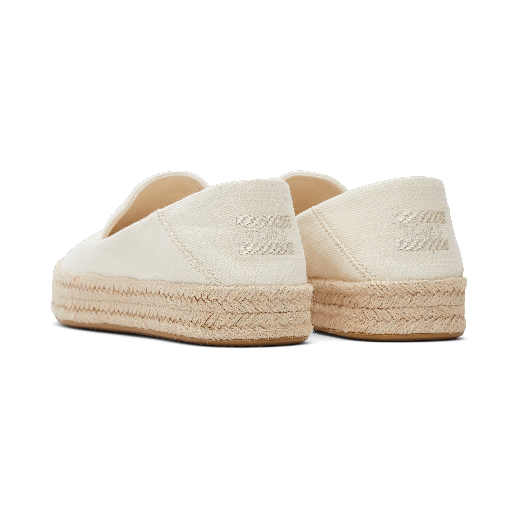 Carolina Natural Twill Espadrille Back View