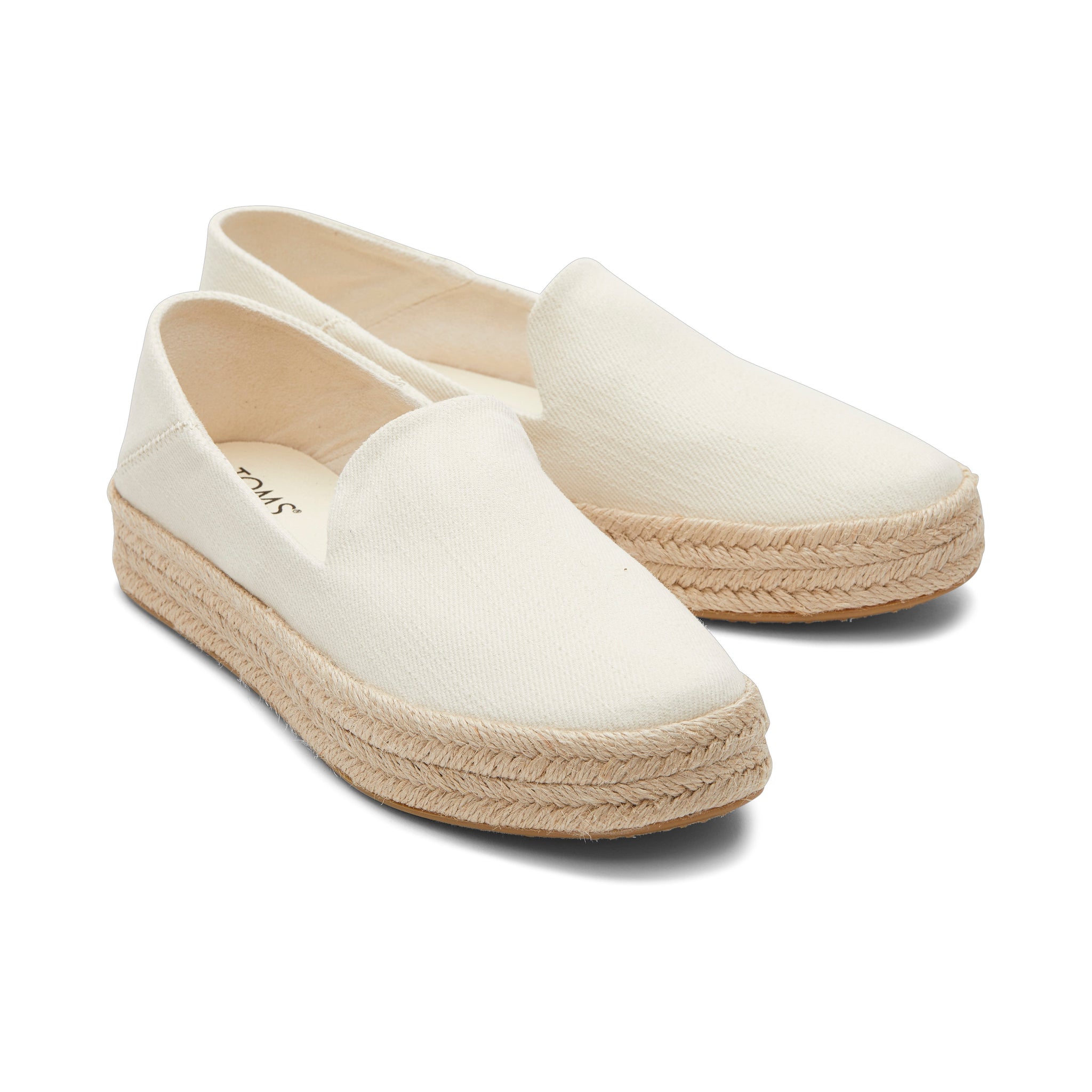 Carolina Natural Twill Espadrille Front View