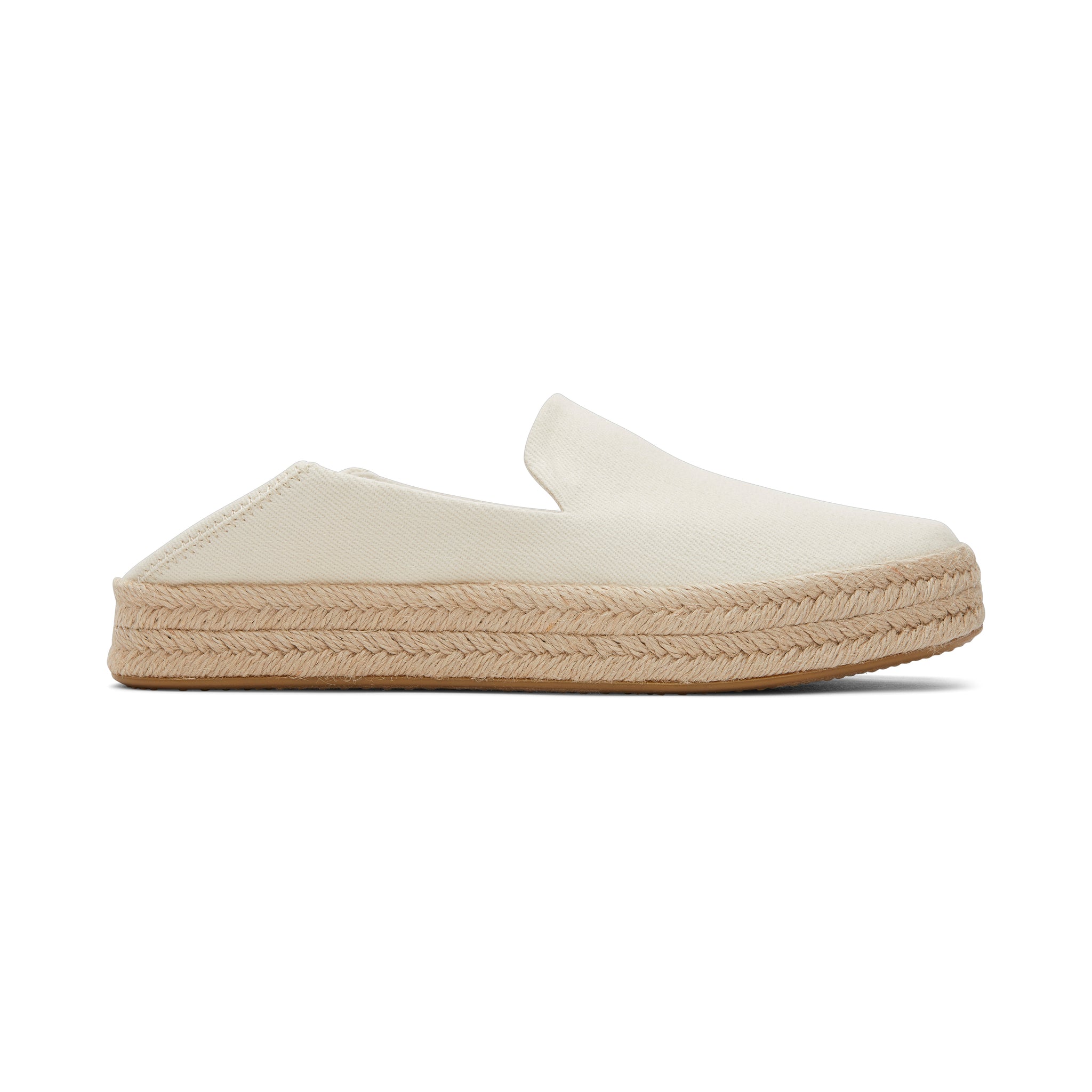 Carolina Natural Twill Espadrille Side View