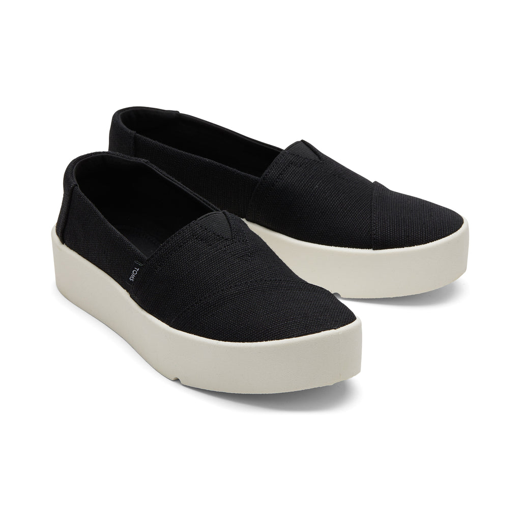 Verona Black Slip On Sneaker Front View