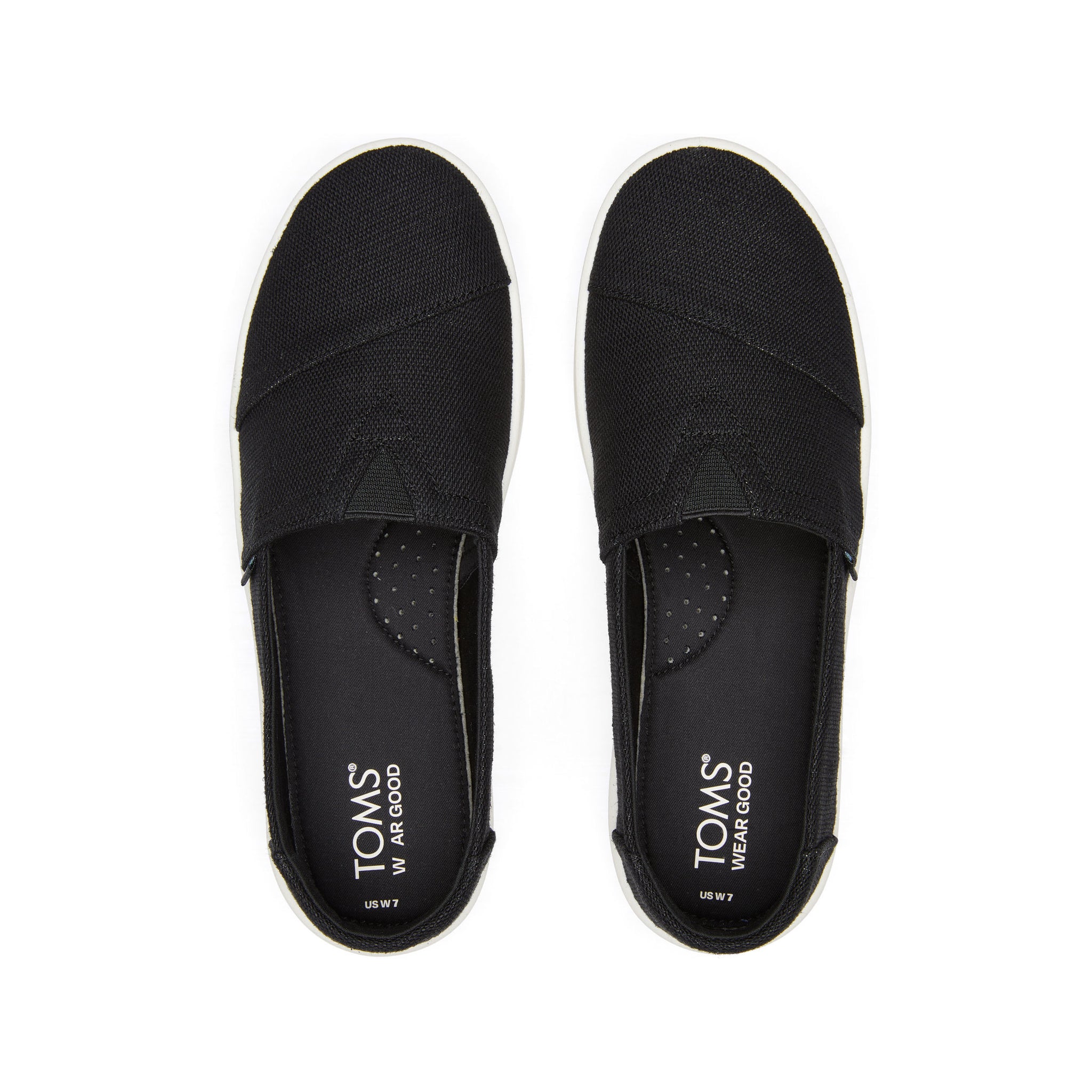 Verona Black Slip On Sneaker Top View