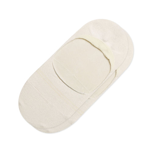 Ultimate No Show Natural Cashmere Socks Front View