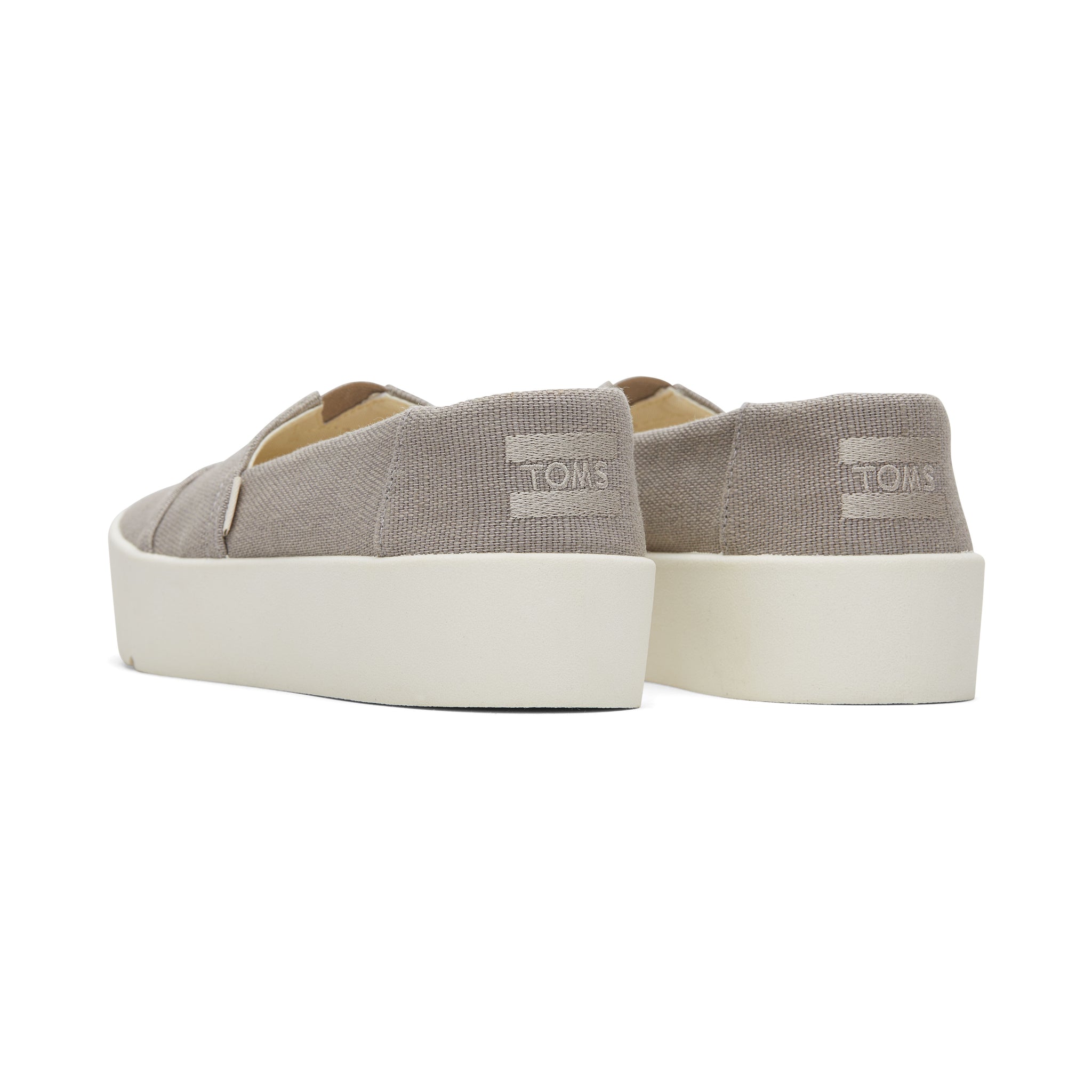 Verona Grey Slip On Sneaker Back View