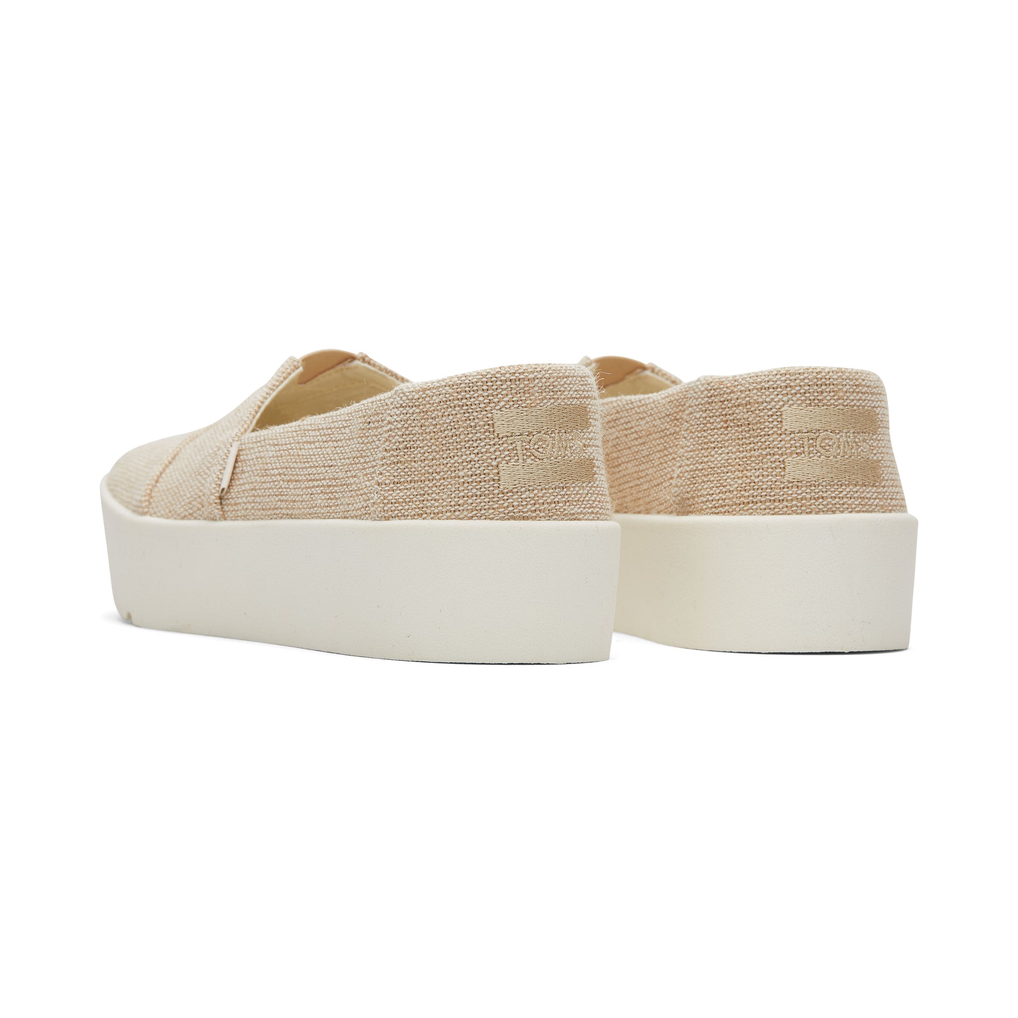 Verona Natural Slip On Sneaker Back View