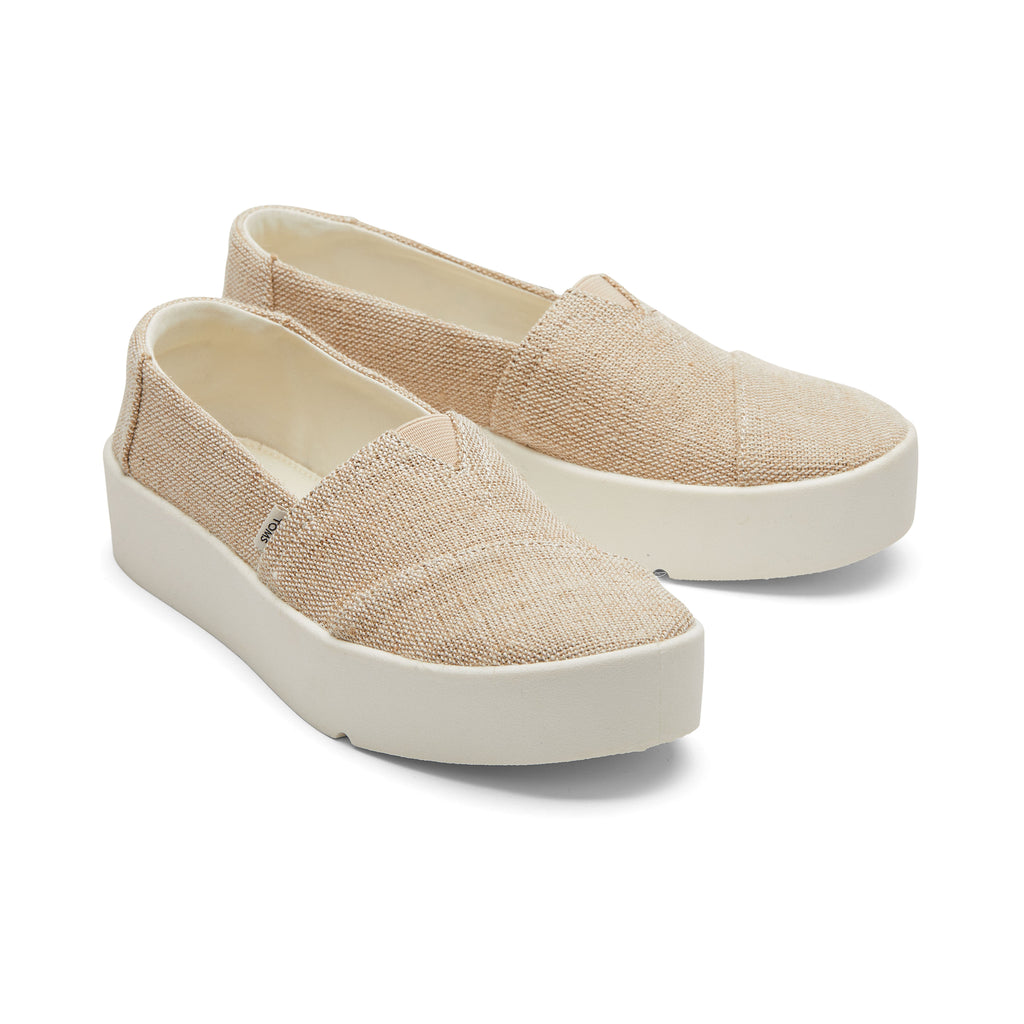 Verona Natural Slip On Sneaker Front View