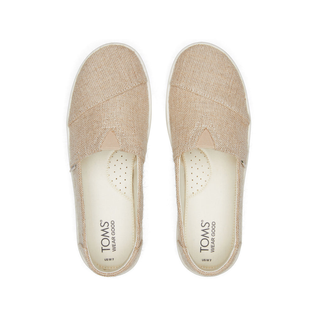 Verona Natural Slip On Sneaker Top View