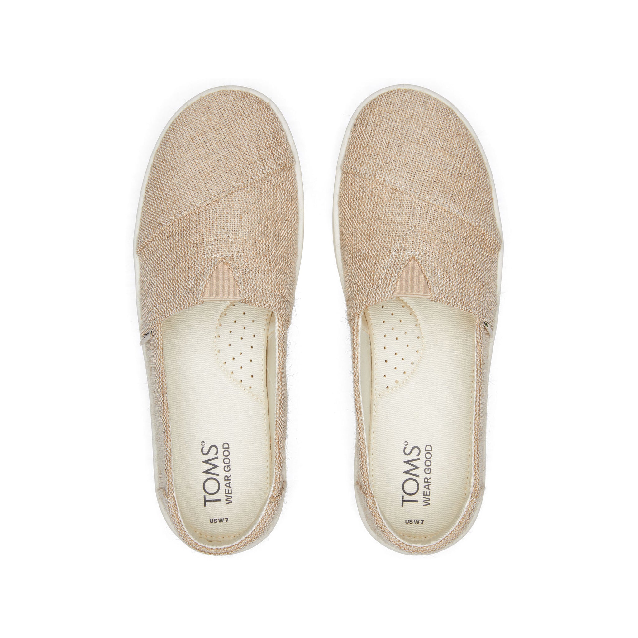 Verona Natural Slip On Sneaker Top View