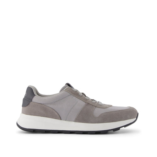 TRVL Lite Retro Runner Grey Water Repellent Sneaker Side View