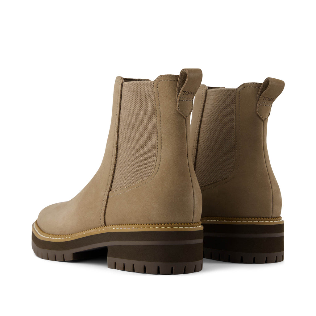 Bennet Boot - Water Resistant Dune Nubuck Leather Back View