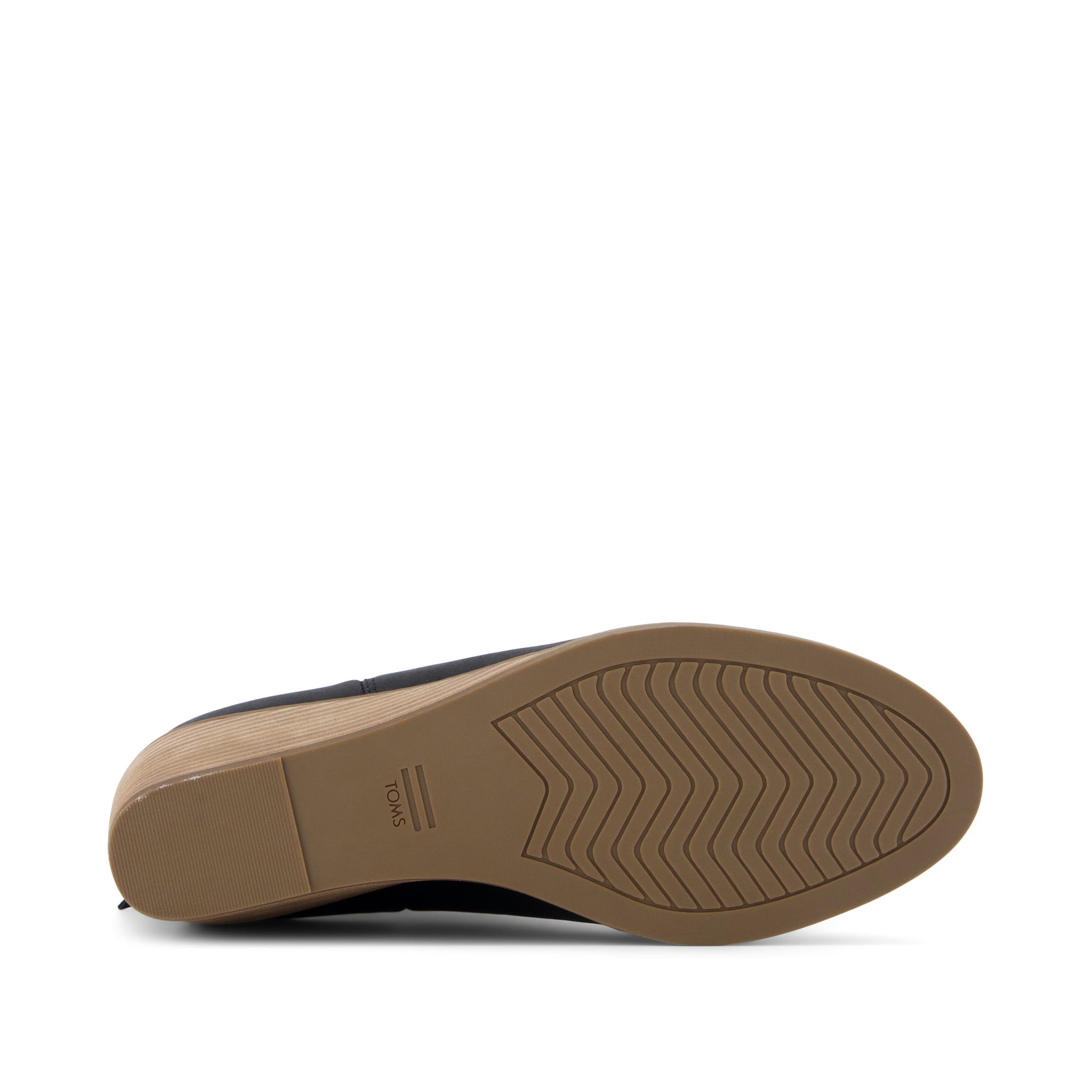 Casey Wedge Boot - Black Leather Bottom Sole View