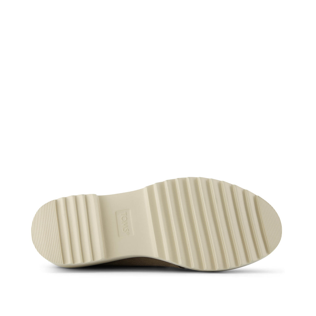 Maude Lace Up Dune Suede Wedge Boot Bottom Sole View