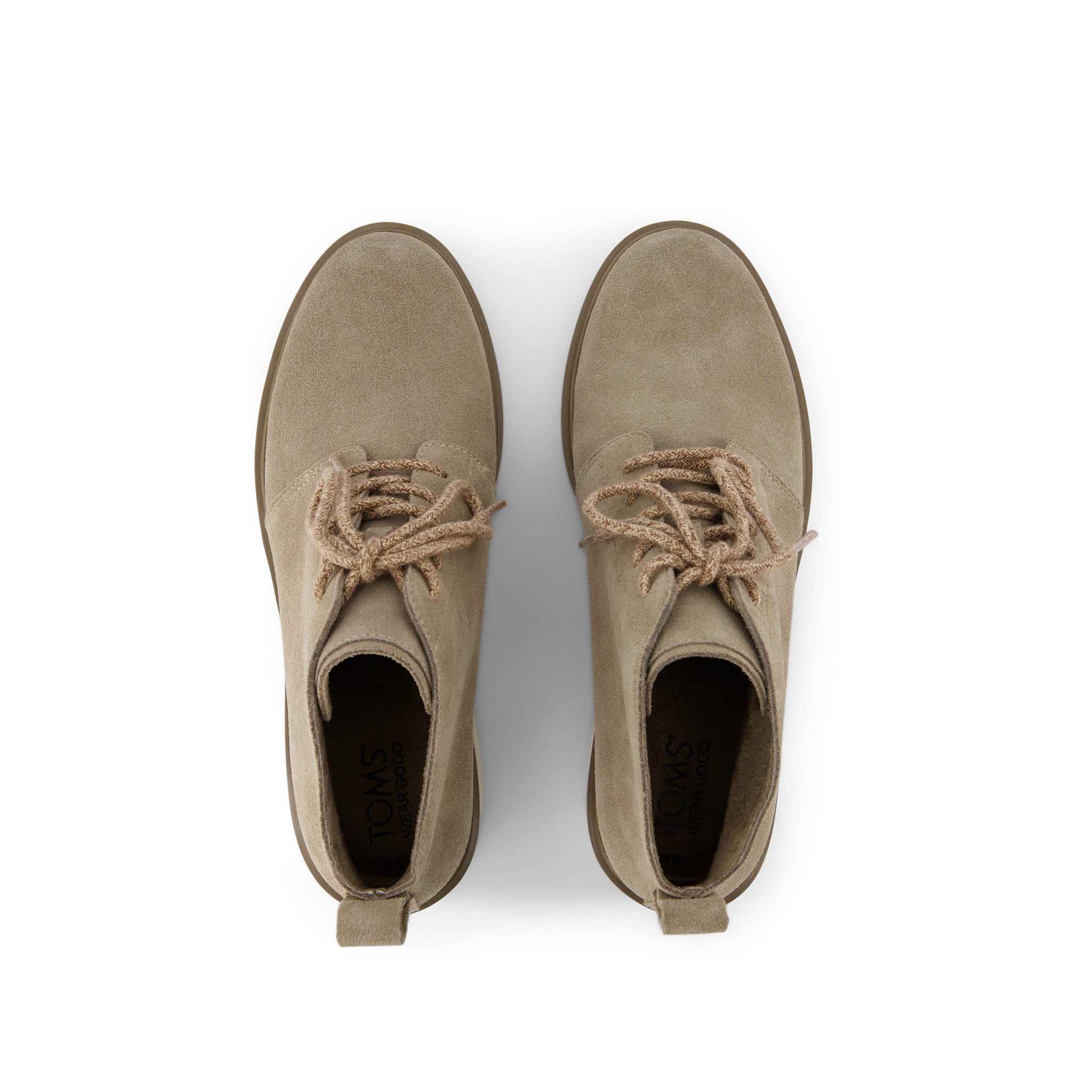 Maude Lace Up Dune Suede Wedge Boot Top View