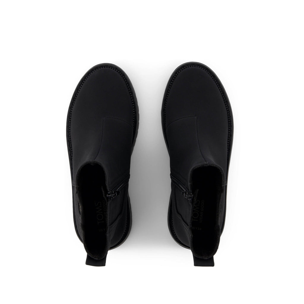 Bennet Kids Boot - Black Nubuck PU Top View