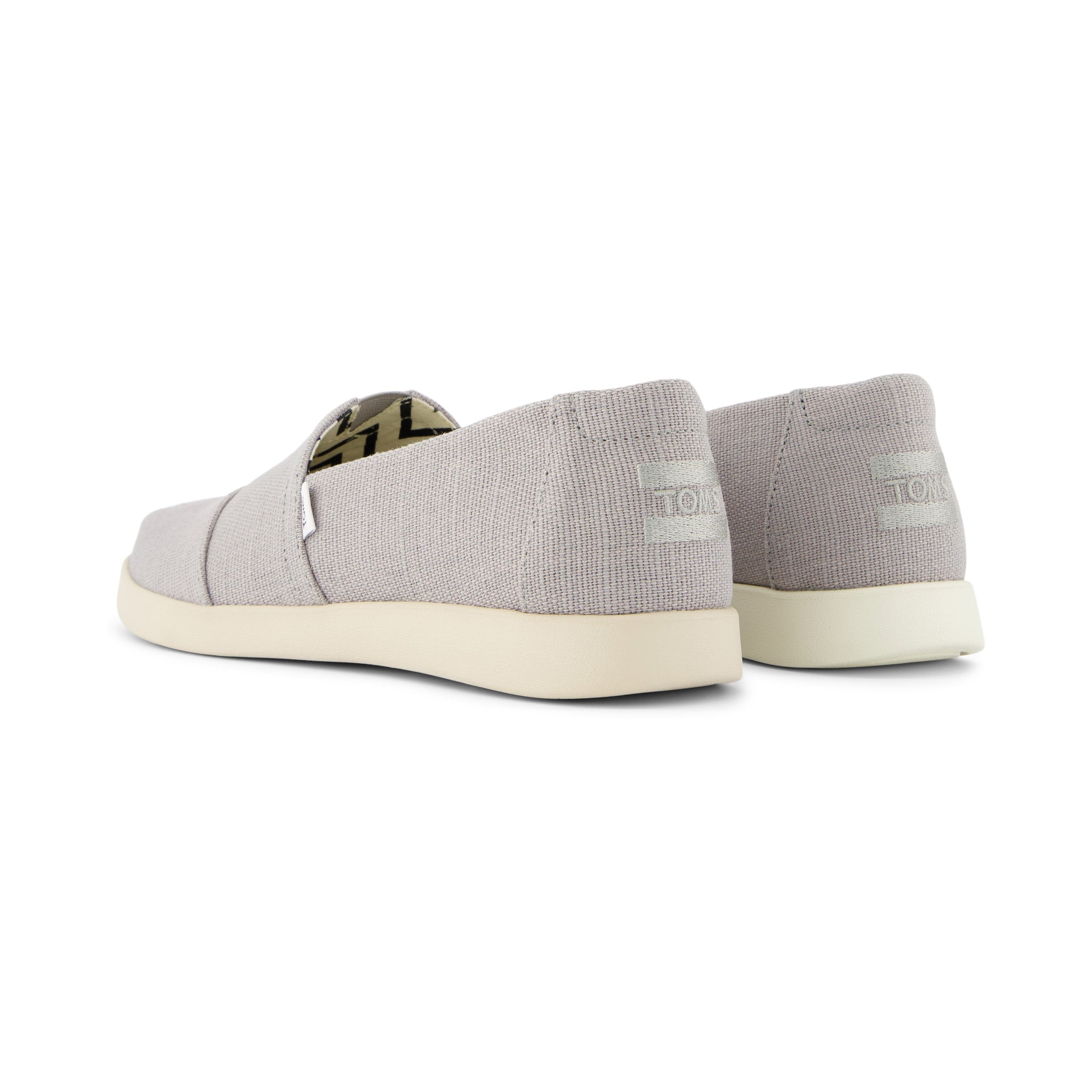 Alpargata Plus Drizzle Grey Heritage Canvas Back View