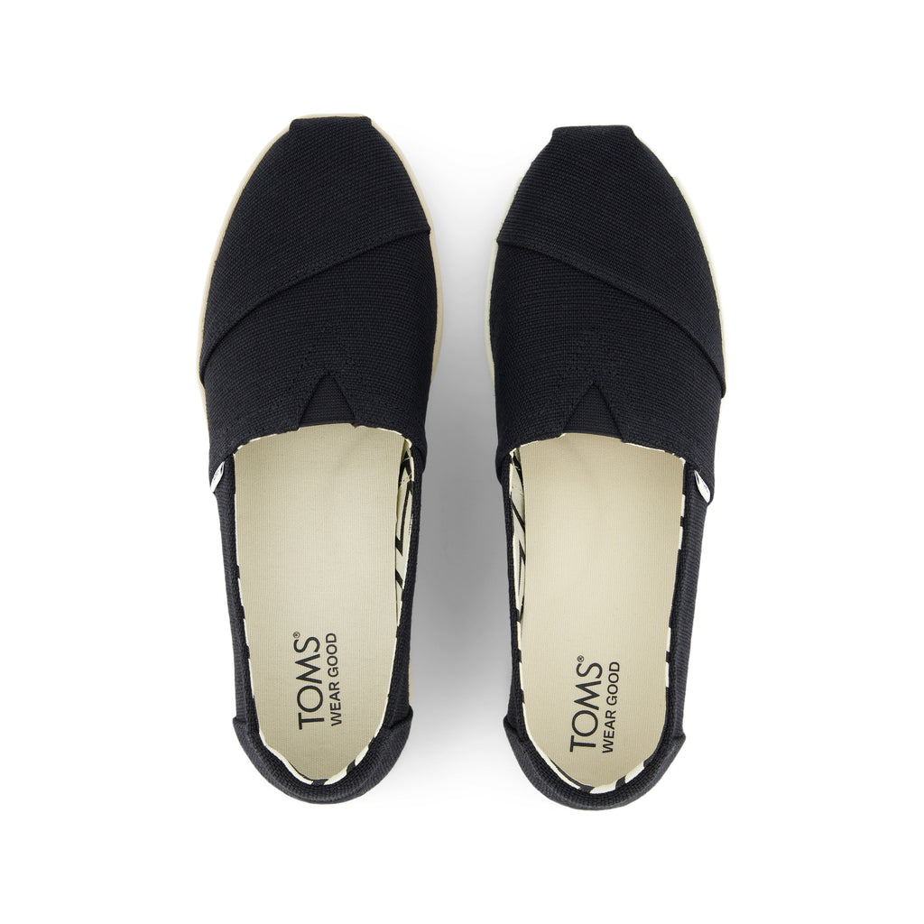 Alpargata Plus Black Heritage Canvas Top View