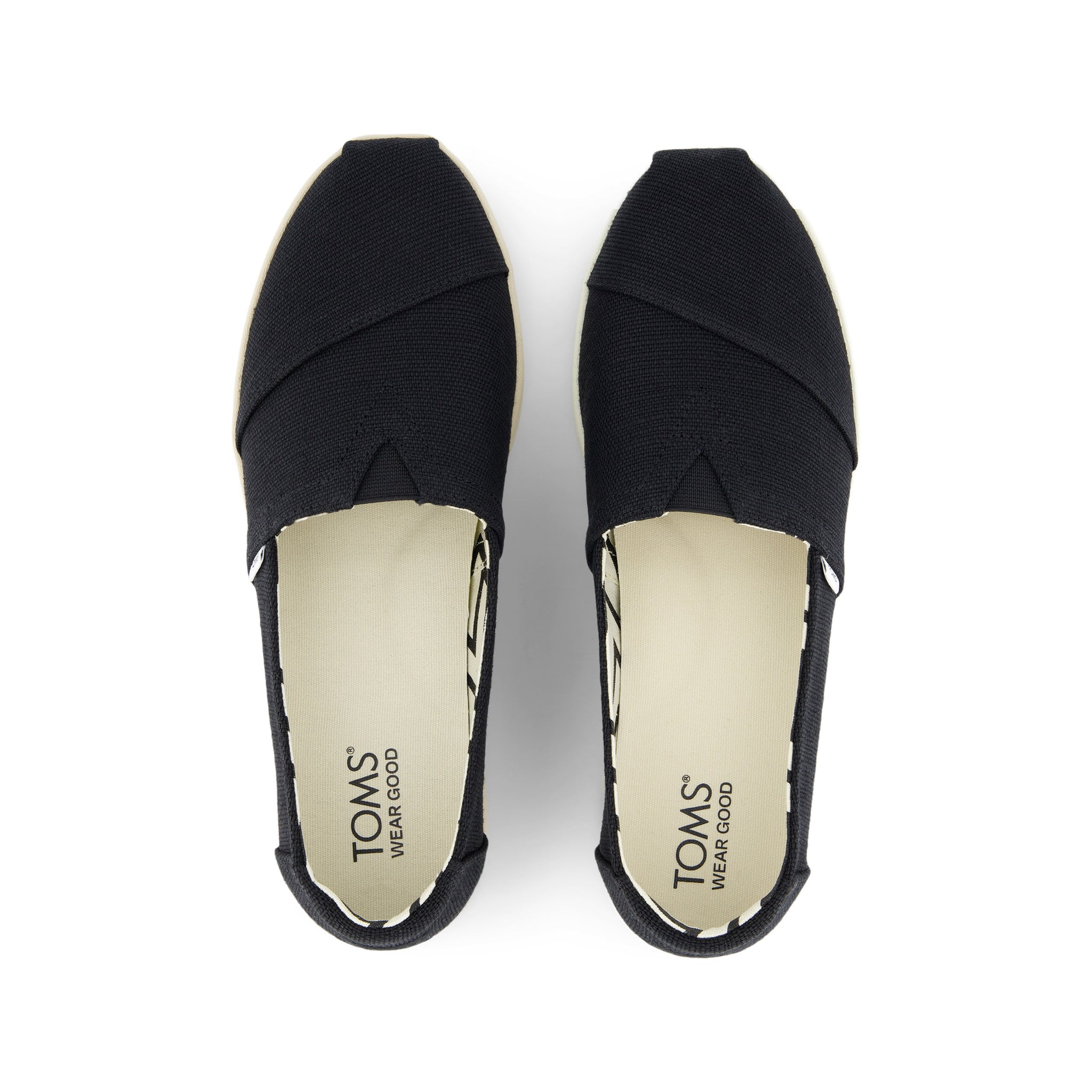 Alpargata Plus Black Heritage Canvas Top View