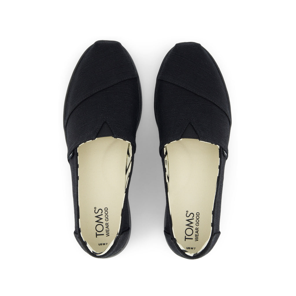 Alpargata Plus All Black Heritage Canvas Top View