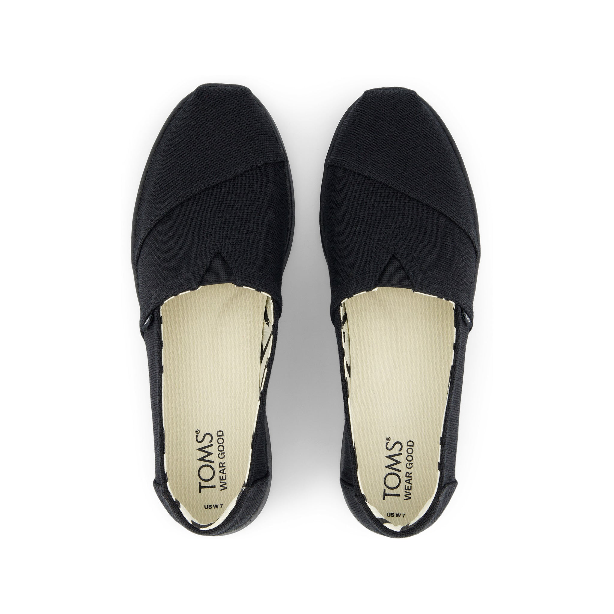 Alpargata Plus All Black Heritage Canvas Top View