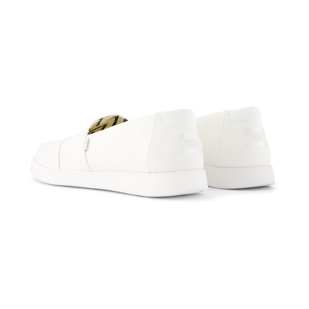Alpargata Plus White Recycled Cotton Canvas Back View