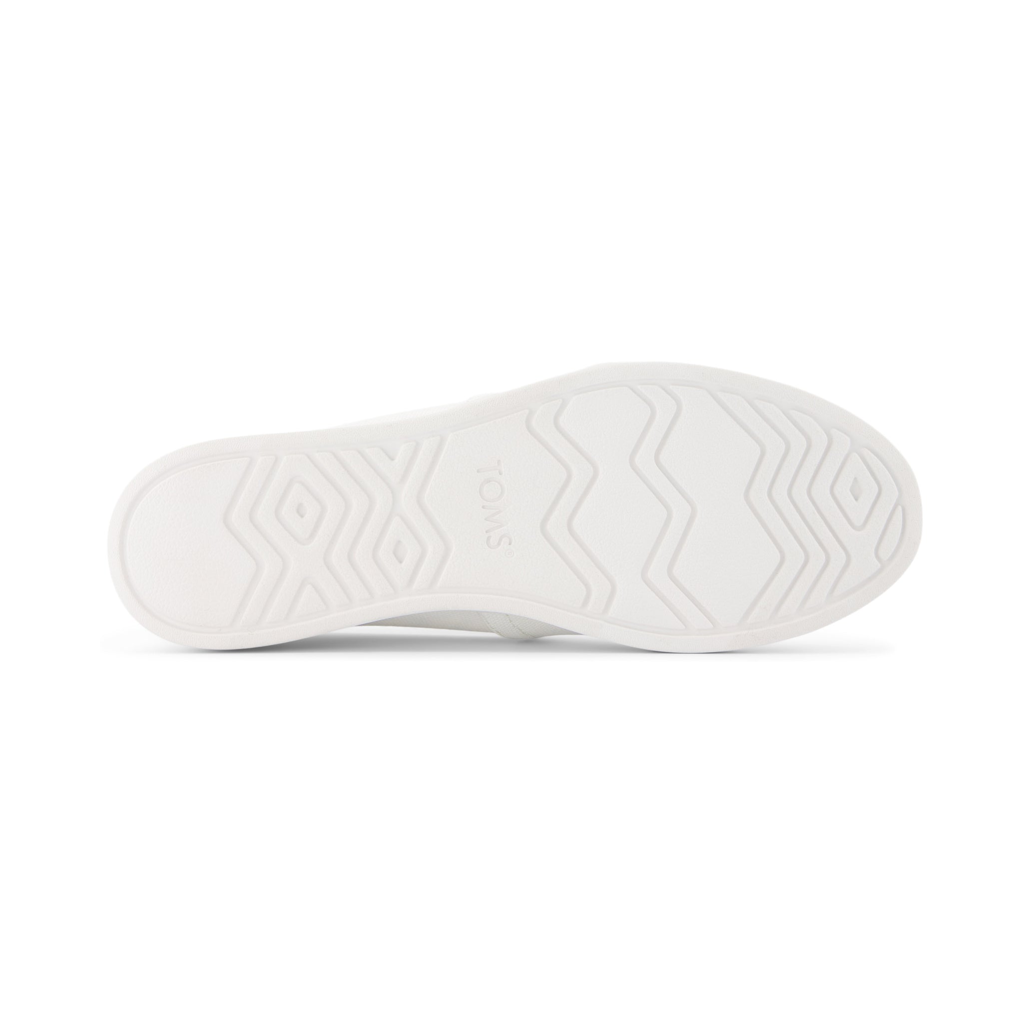 Alpargata Plus White Recycled Cotton Canvas Bottom Sole View