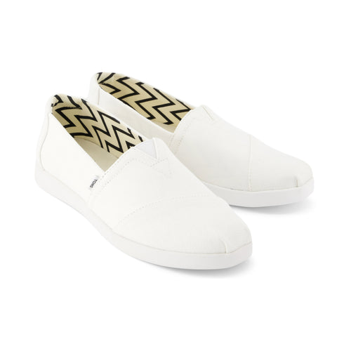 Alpargata Plus White Recycled Cotton Canvas Front View