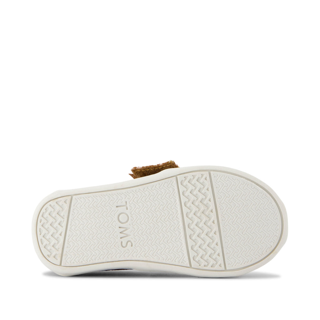 Alpargata Golden Honey Floral Brocade Toddler Shoe Bottom Sole View