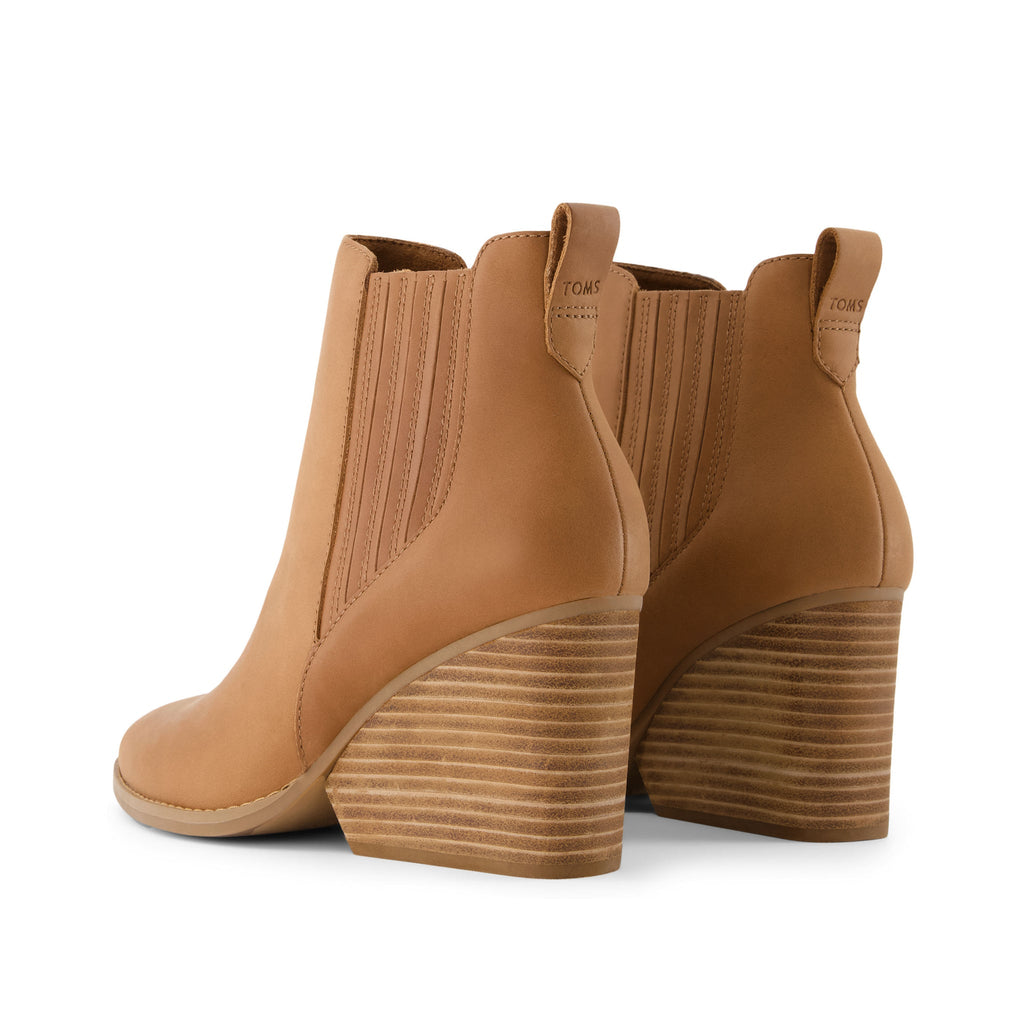 Noa Ankle Boot - Brown Sugar Leather Back View