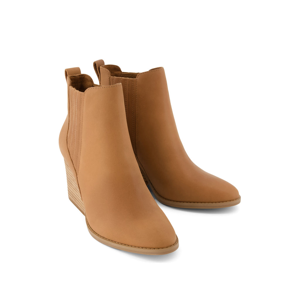Noa Ankle Boot - Brown Sugar Leather Front View