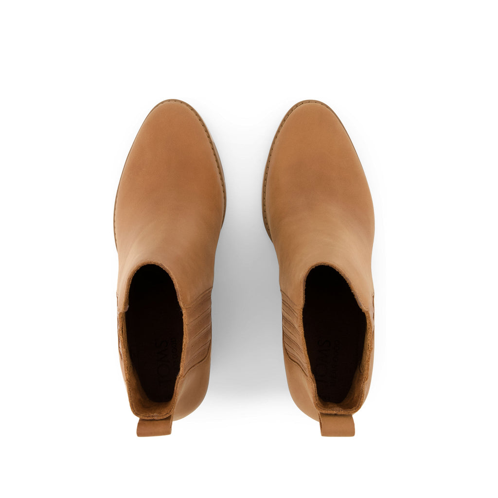 Noa Ankle Boot - Brown Sugar Leather Top View