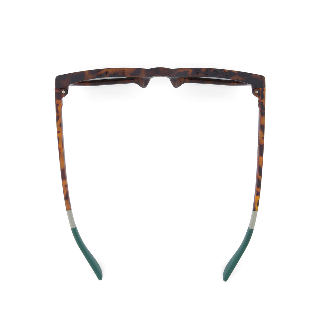 Savanna Traveler Matte Tortoise Sunglasses Top View