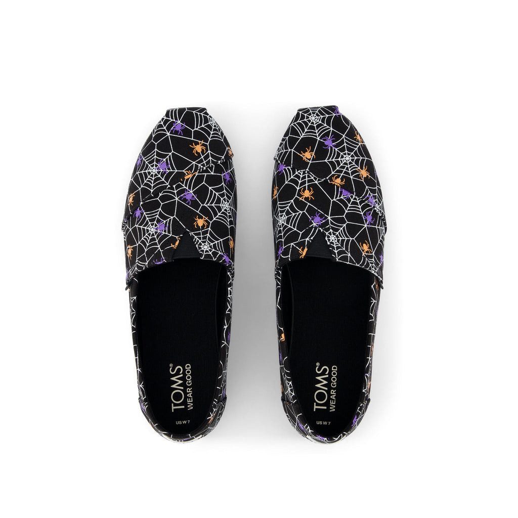Alpargata Cloudbound - Black Glow In The Dark Spiders Top View