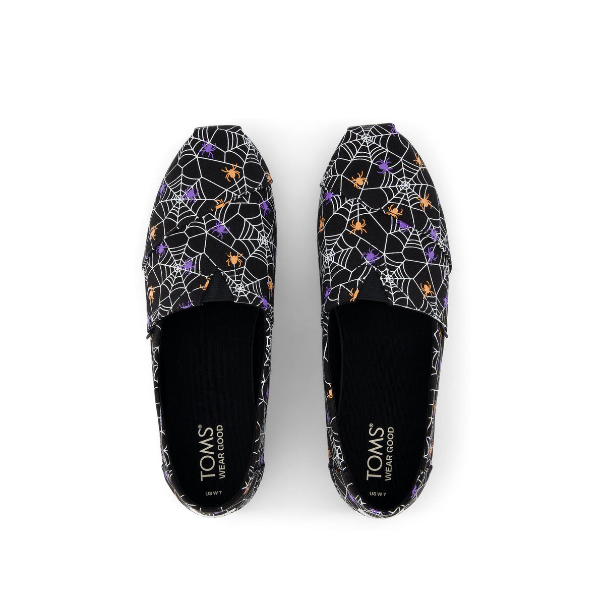 Alpargata Cloudbound - Black Glow In The Dark Spiders Top View