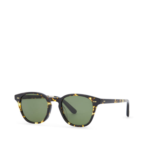 Wyatt Havana Tortoise Handcrafted Sunglasses Side Angle View