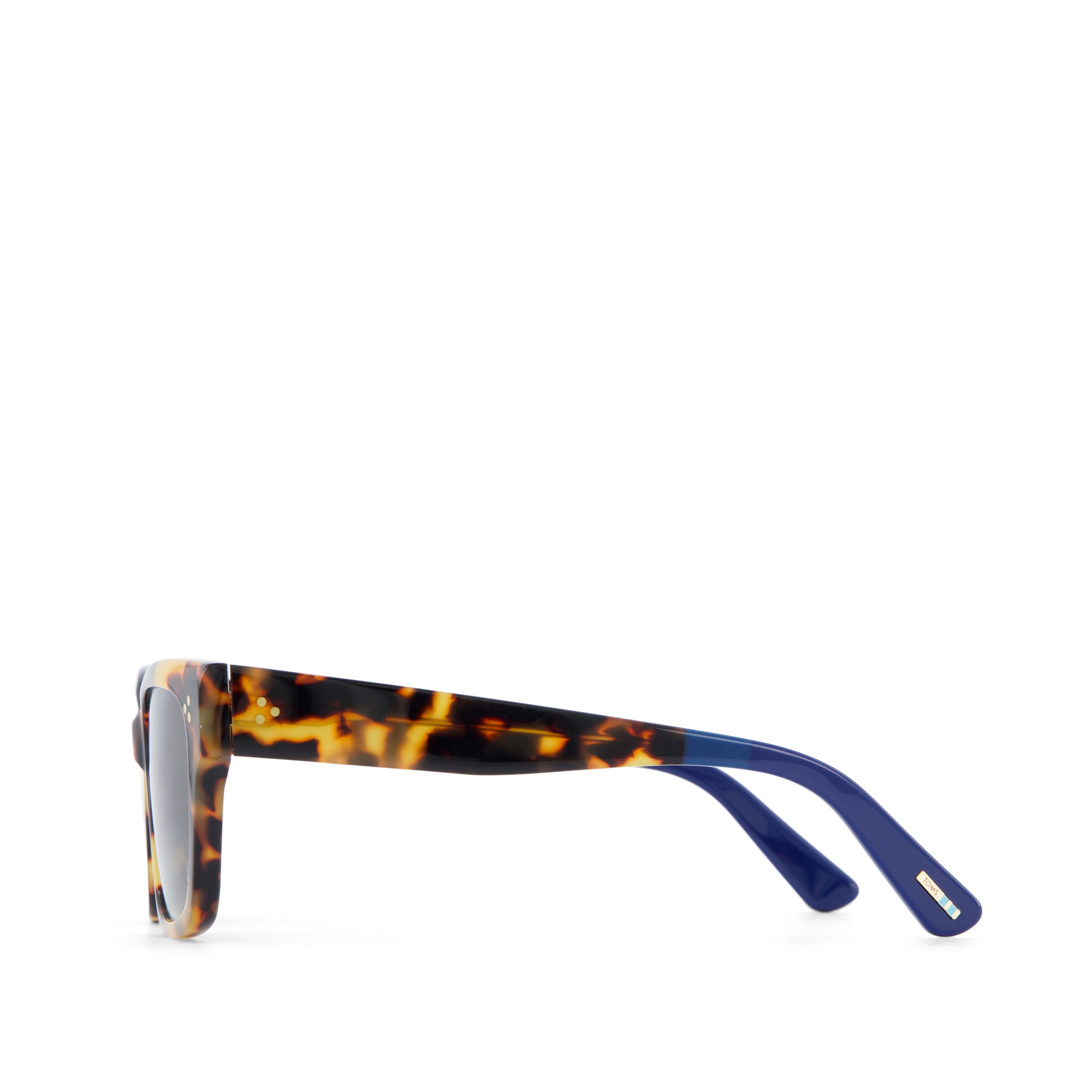 Madison Tortoise Handcrafted Sunglasses Side View